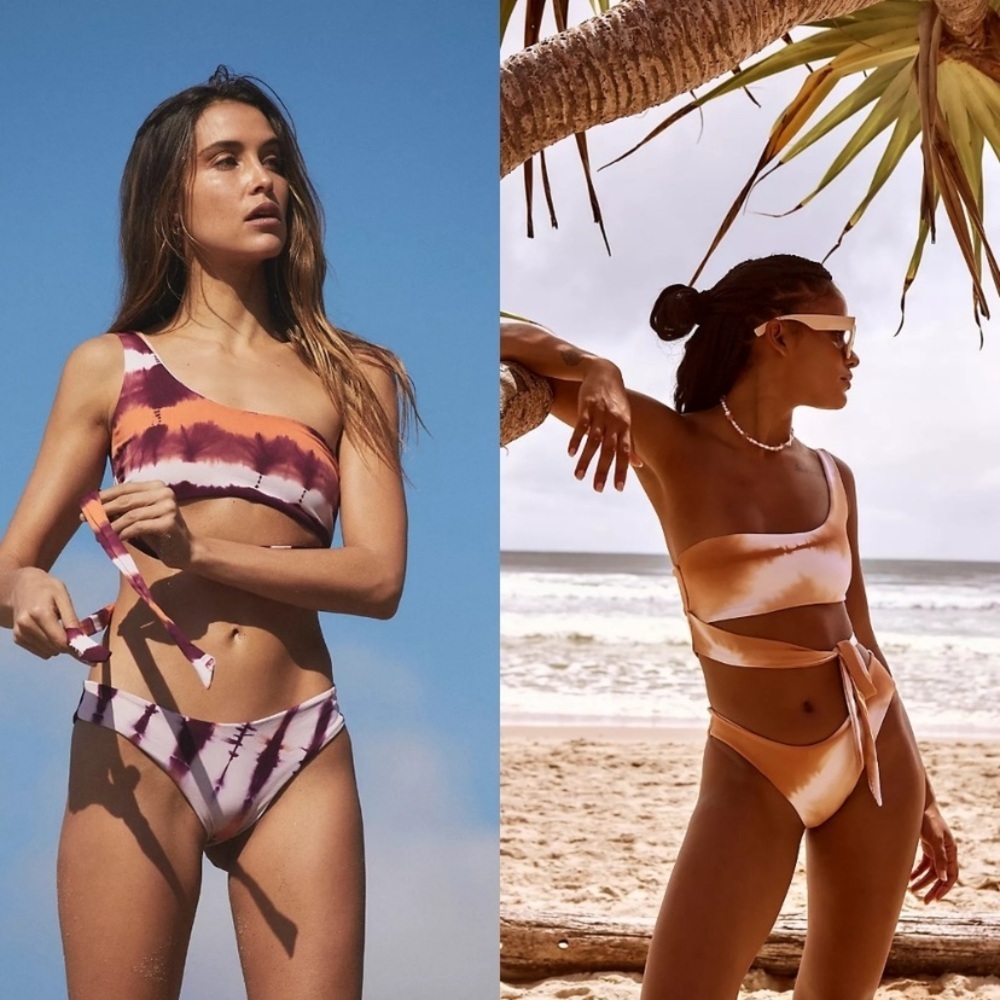 - NWOT FP Martha Rey Harper Tie Dye Wrap Bikini set size small